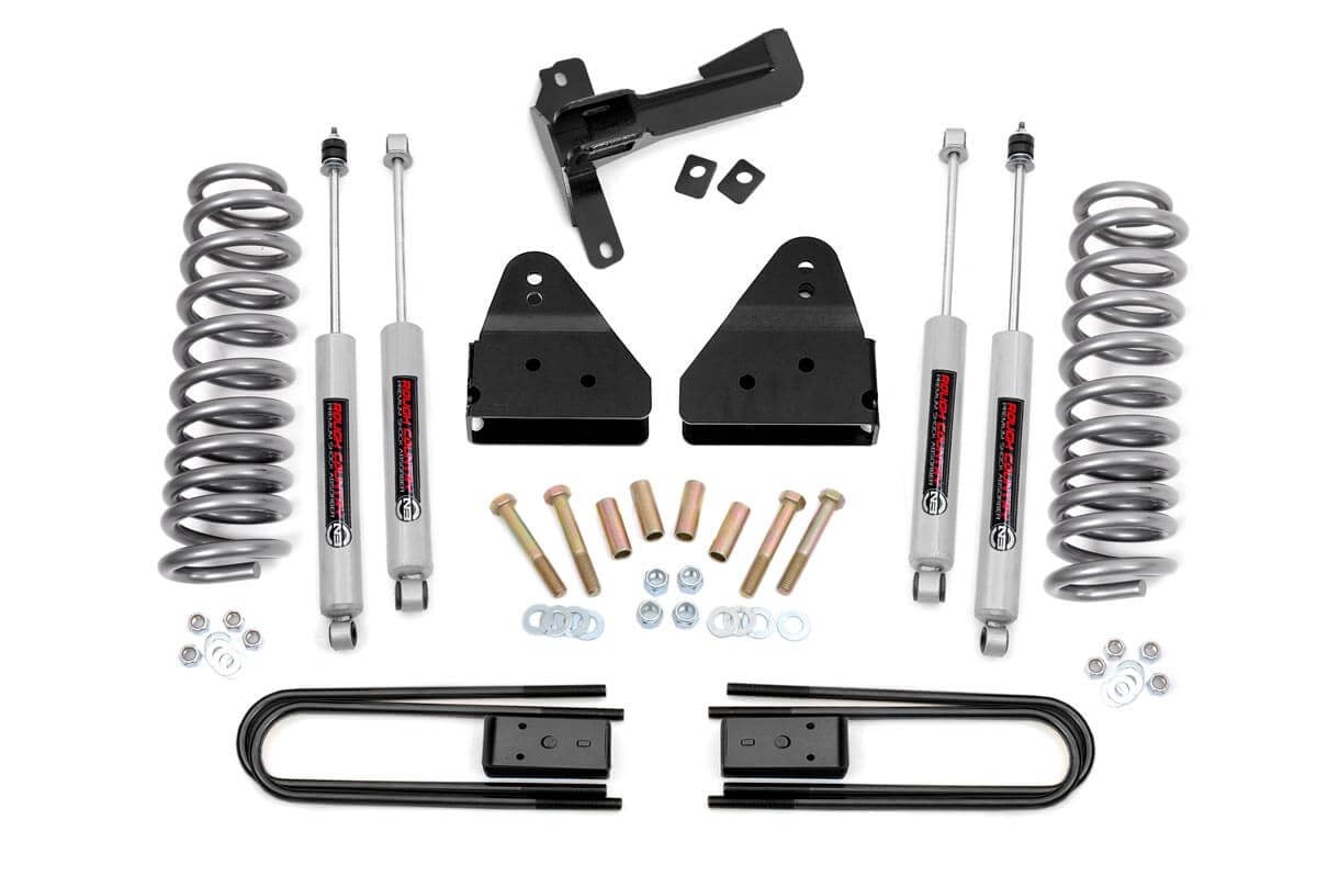 Ford F-250 Super Duty Suspension Lift Kit - Rough Country - 3 Inch Lift, Ford Series II, N3 Shocks - '11-'16